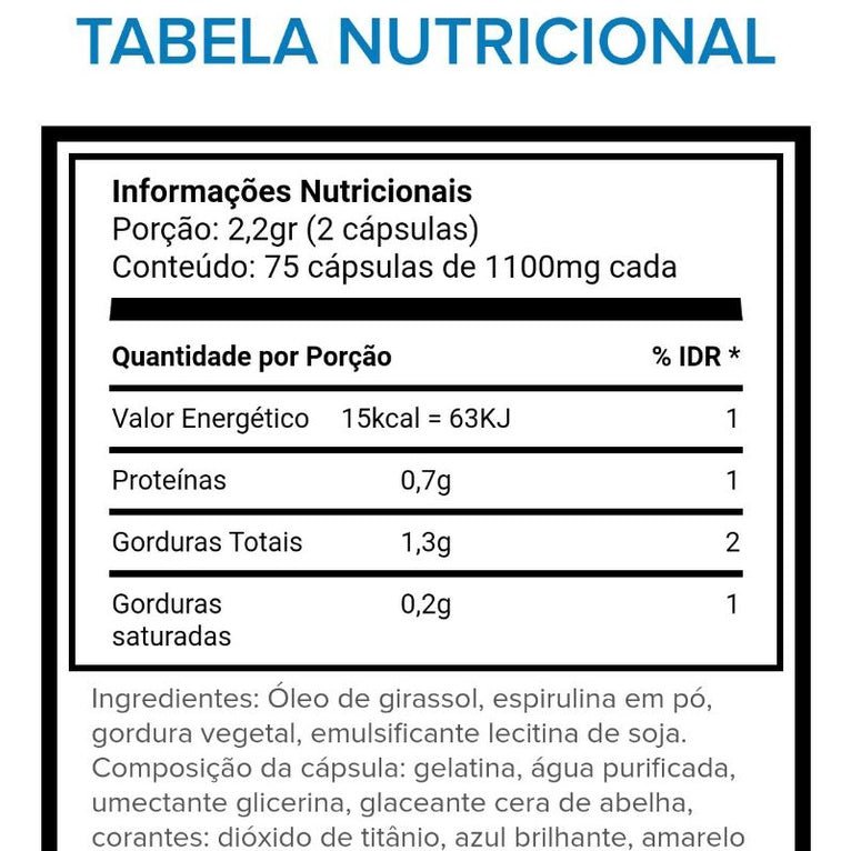 Spirulina (75 Cápsulas) - Imagem 3