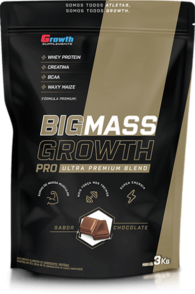 BIG MASS PRO HIPERCALÓRICO 3KG - GROWTH SUPPLEMENTS