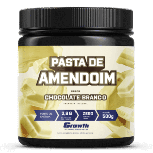 PASTA DE AMENDOIM SABOR CHOCOLATE BRANCO 500G