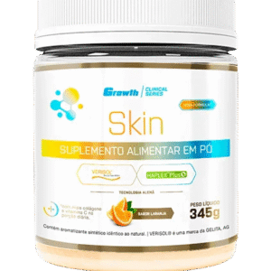 GROWTH SKIN 345G (COLÁGENO TIPO 1 + COLÁGENO VERISOL&REG; + ÁCIDO HIALURÔNICO + VITAMINA C) - GROWTH SUPPLEMENTS